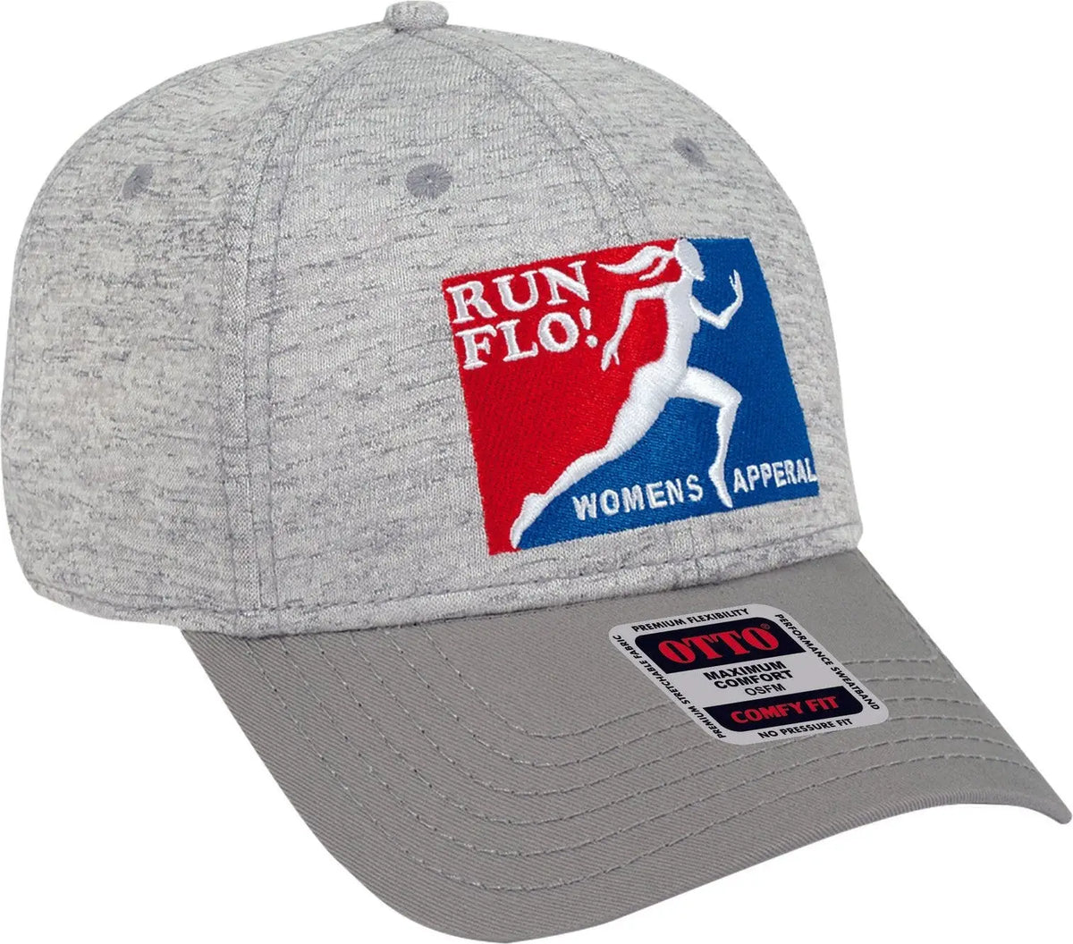 Otto 19-1232 ?Otto Comfy Fit’ 6 Panel Low Profile Baseball Cap - Gry/h. Gry - 1/2’’ - 7 5/8’’