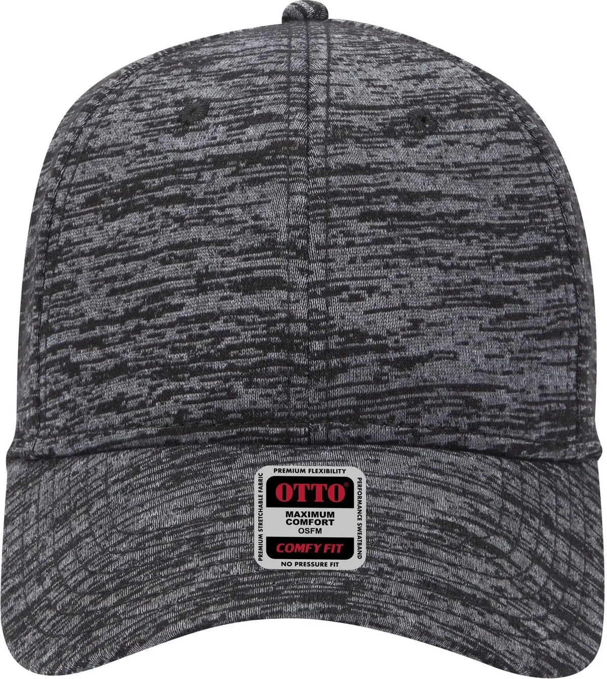 Otto 19-1232 ?Otto Comfy Fit’ 6 Panel Low Profile Baseball Cap - Heath. Black - 1/2’’ - 7 5/8’’