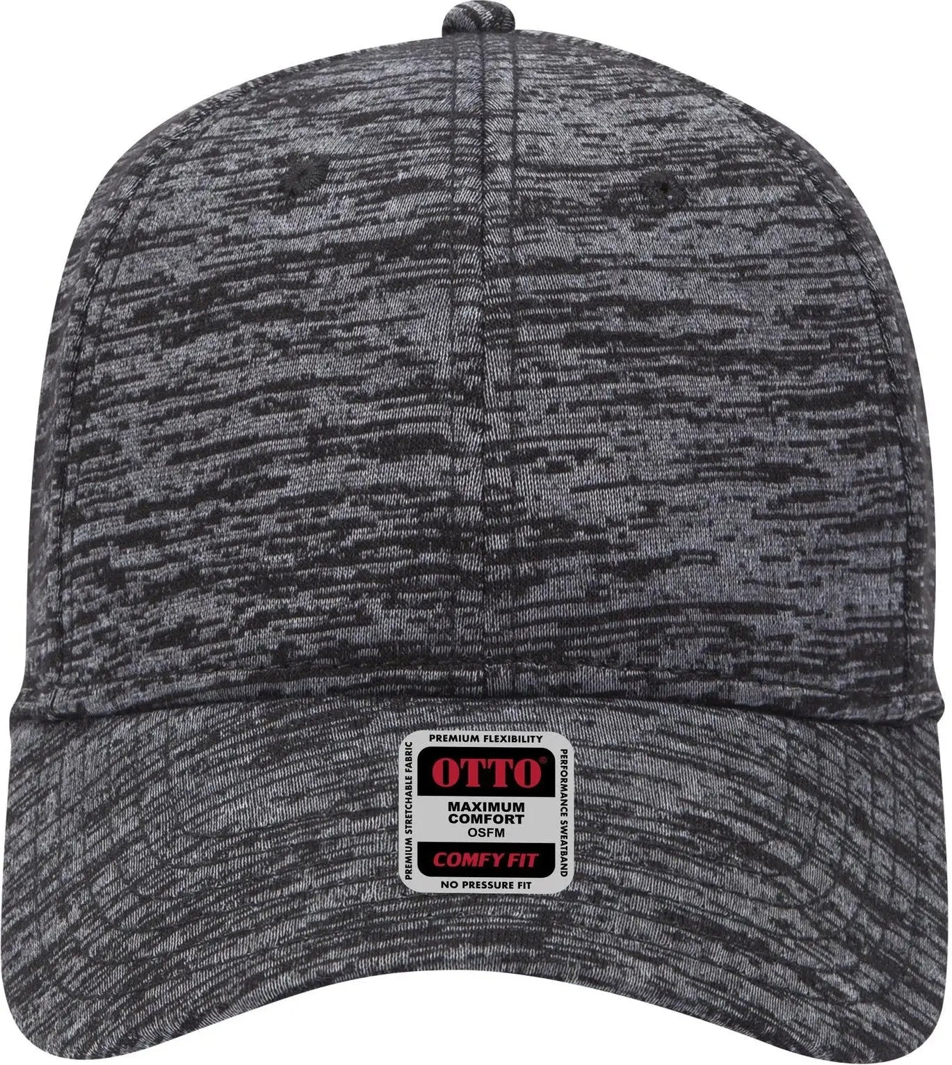 Otto 19-1232 ?Otto Comfy Fit’ 6 Panel Low Profile Baseball Cap - Heath. Black - 1/2’’ - 7 5/8’’