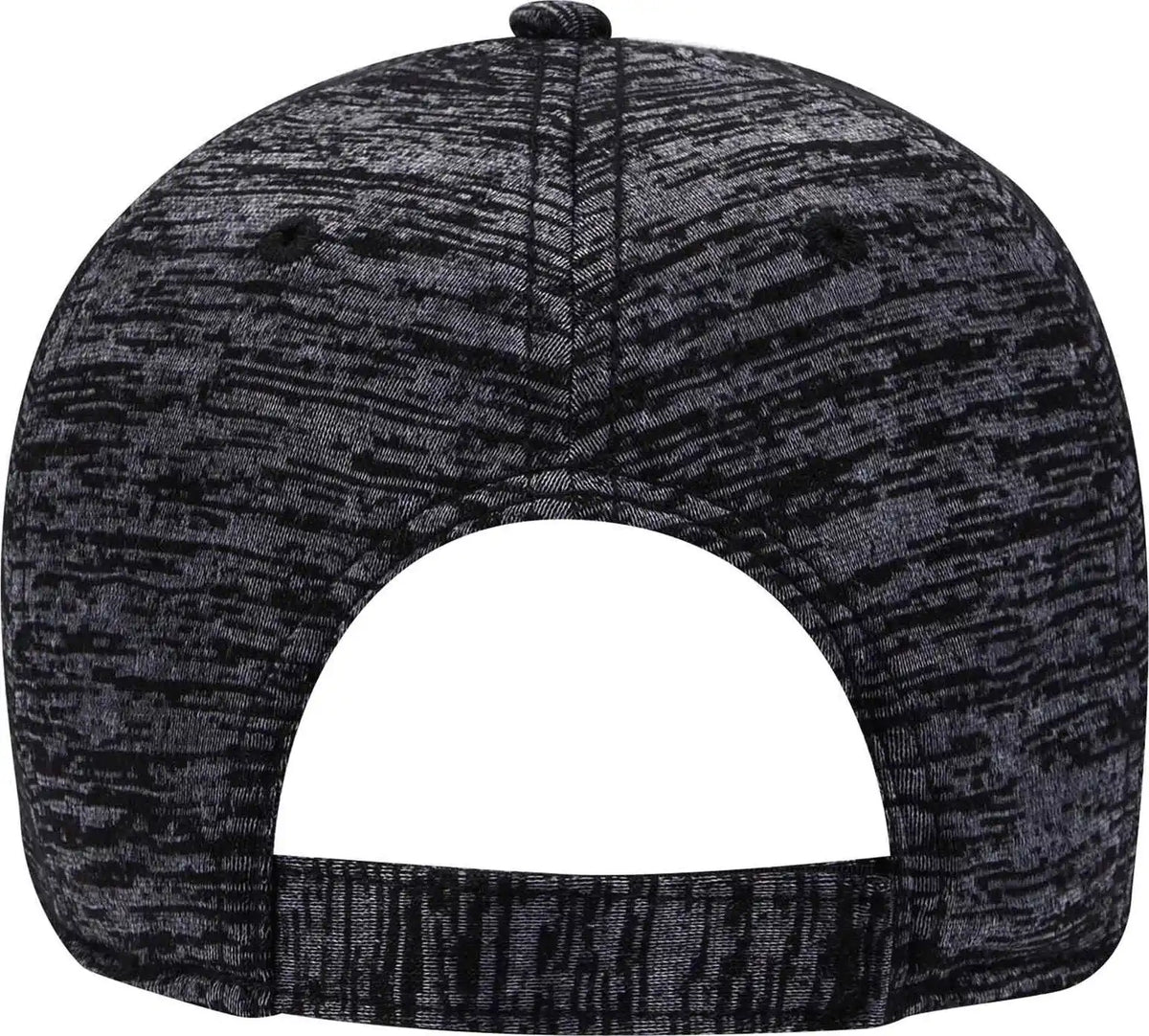 Otto 19-1232a 6 Panel Low Profile Baseball Cap - Black Heather - one Size Fits Most