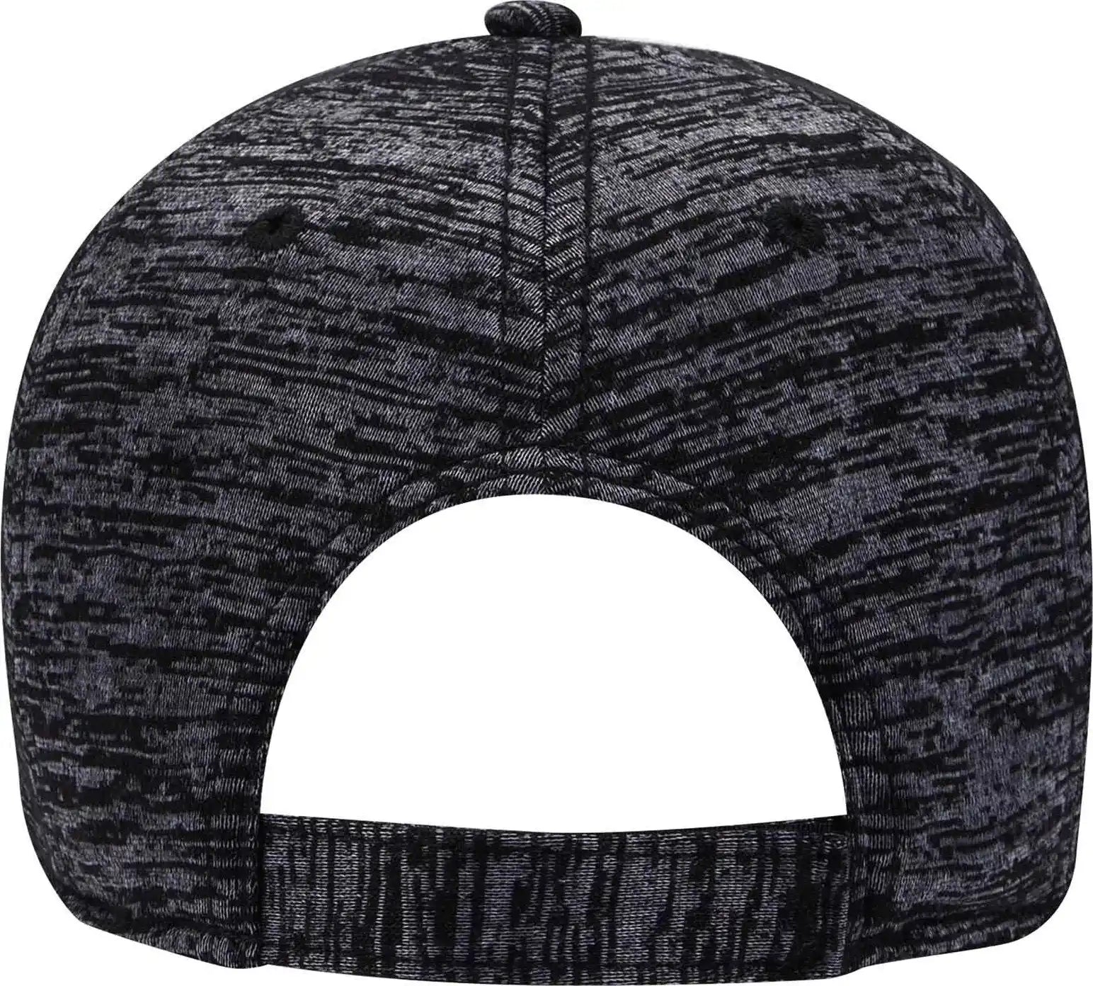 Otto 19-1232a 6 Panel Low Profile Baseball Cap - Black Heather - one Size Fits Most