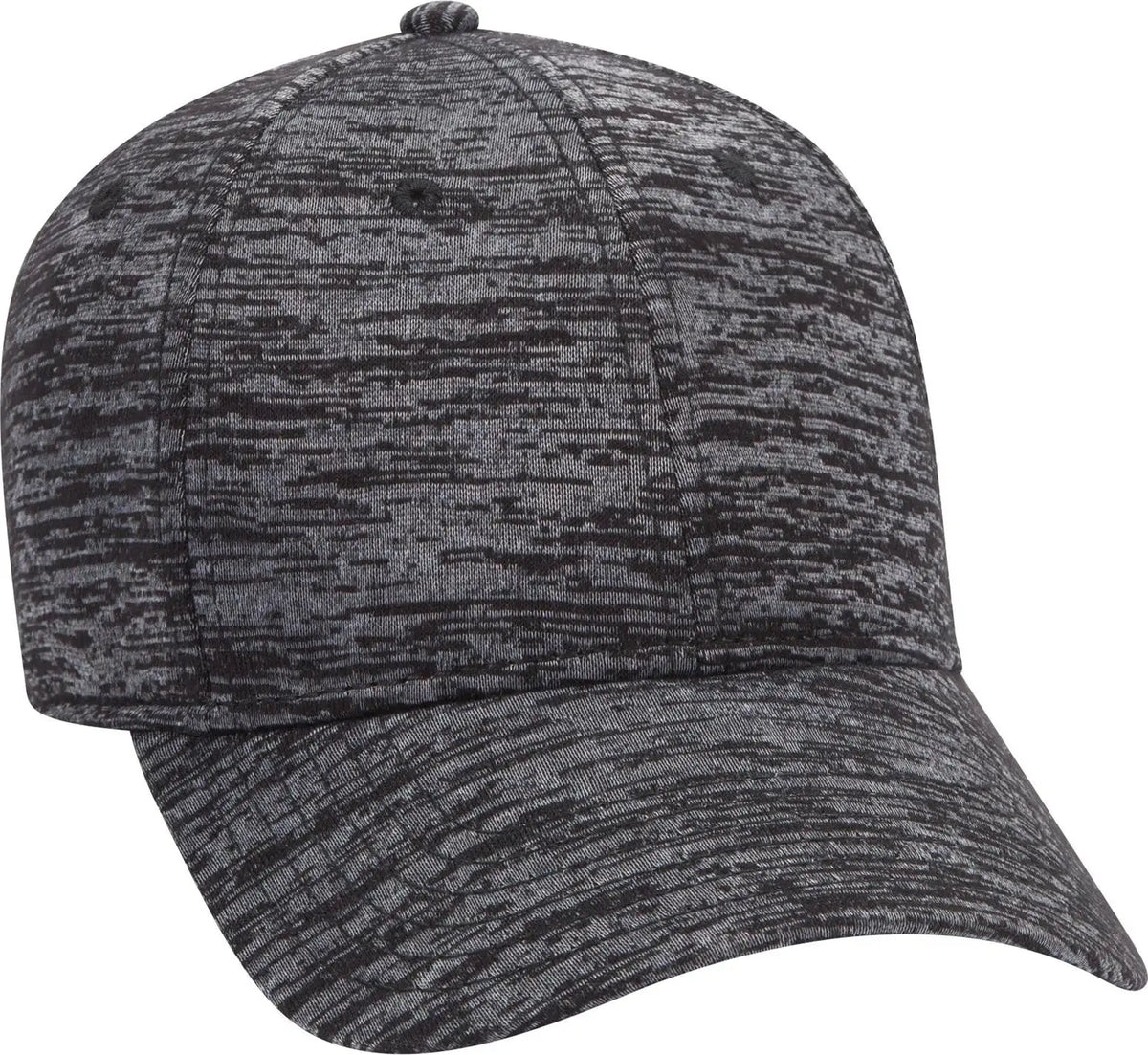 Otto 19-1232a 6 Panel Low Profile Baseball Cap - Heath. Black - 1/2’’ - 7 5/8’’