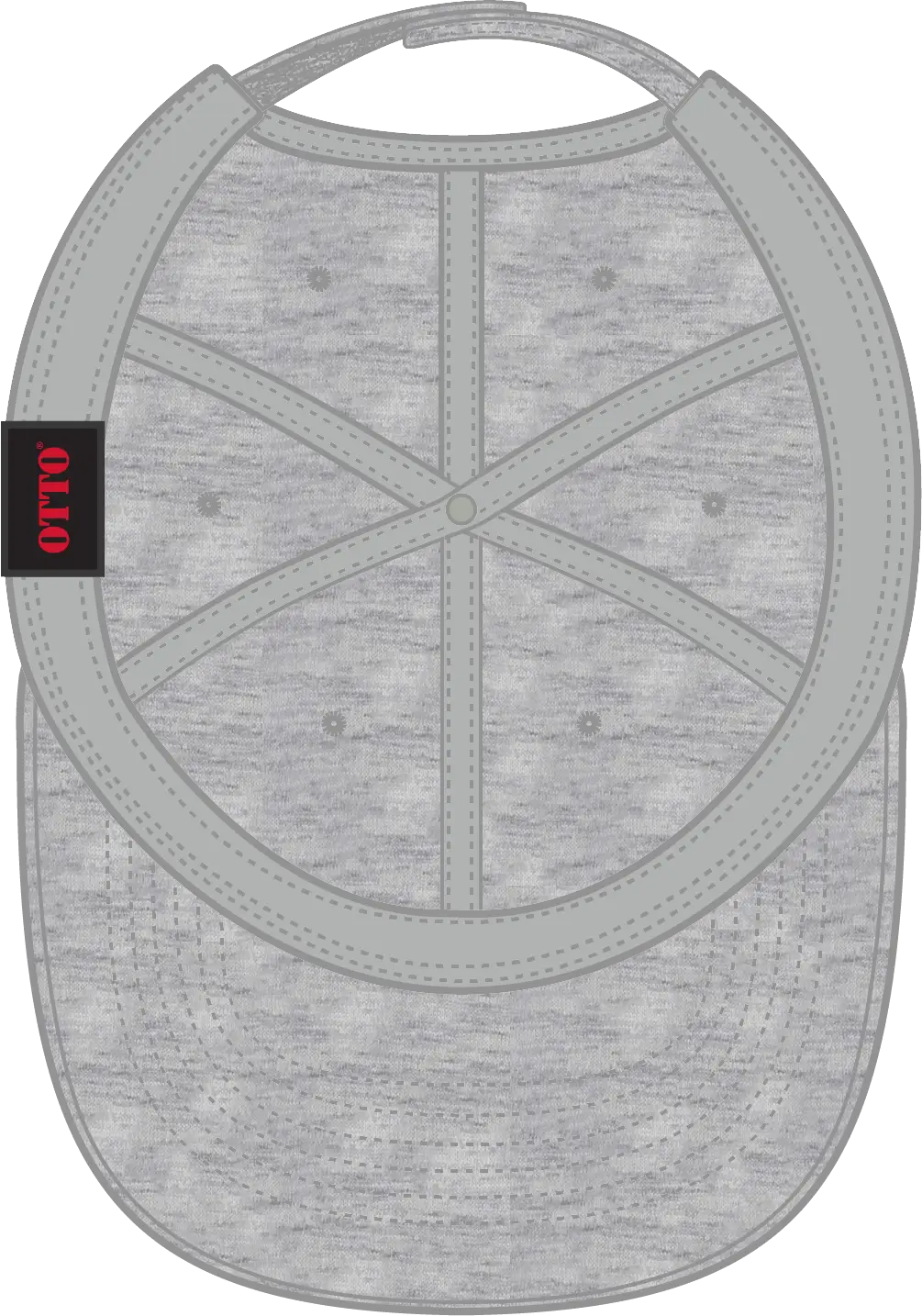 Otto 19-1232a 6 Panel Low Profile Baseball Cap - Heath. Gray - 1/2’’ - 7 5/8’’