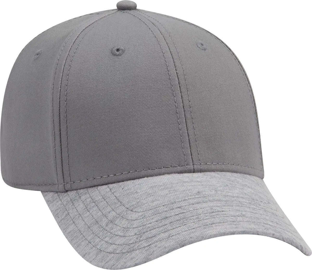 Otto 19-1232a 6 Panel Low Profile Baseball Cap - Heath.gry/gry - 1/2’’ - 7 5/8’’