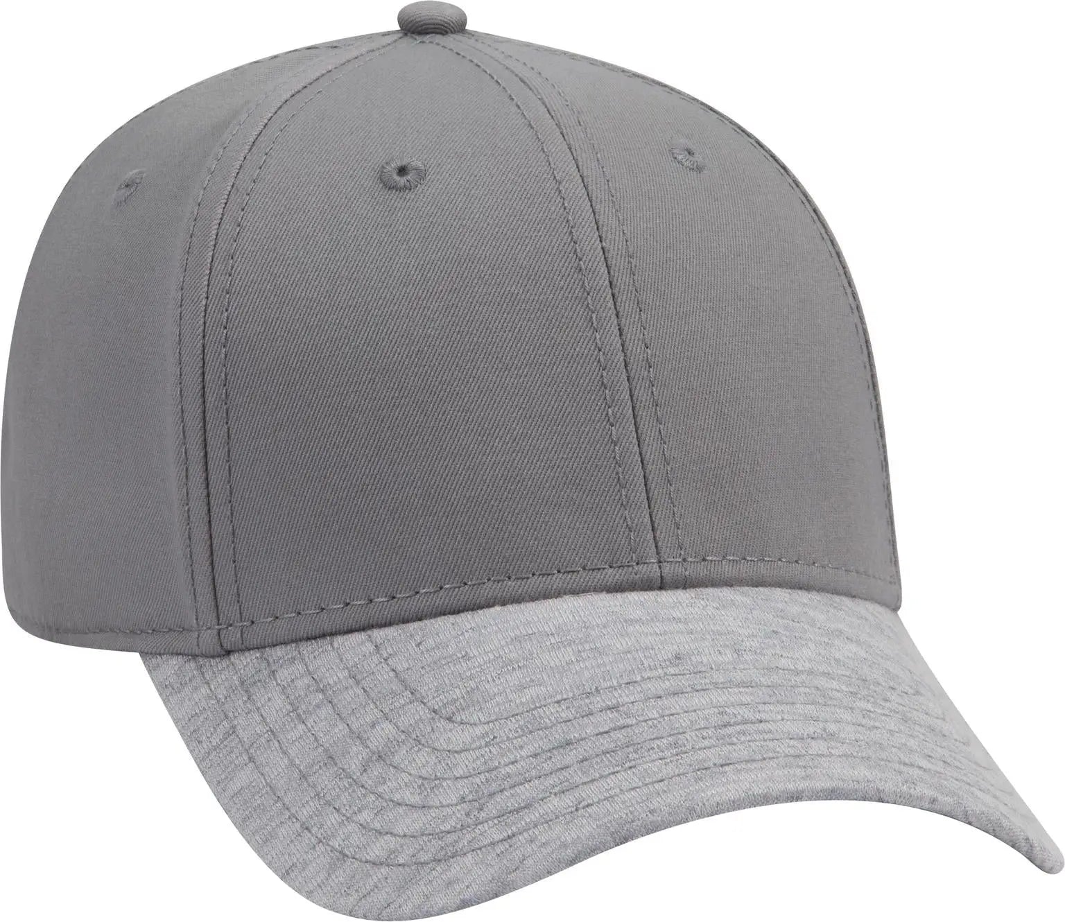 Otto 19-1232a 6 Panel Low Profile Baseball Cap - Heath.gry/gry - 1/2’’ - 7 5/8’’