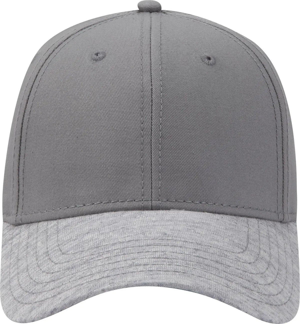 Otto 19-1232a 6 Panel Low Profile Baseball Cap - Heath.gry/gry - 1/2’’ - 7 5/8’’