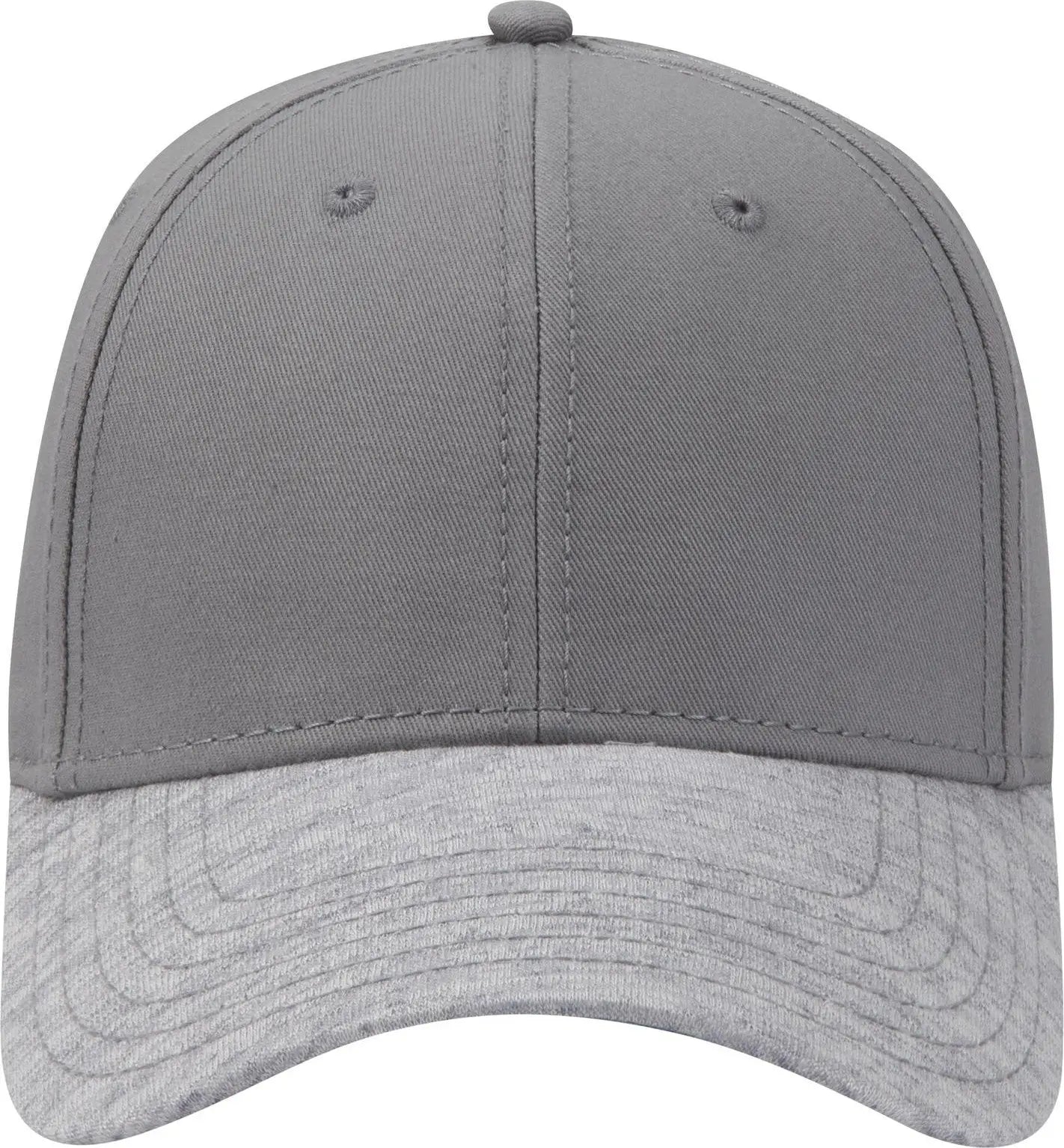 Otto 19-1232a 6 Panel Low Profile Baseball Cap - Heath.gry/gry - 1/2’’ - 7 5/8’’