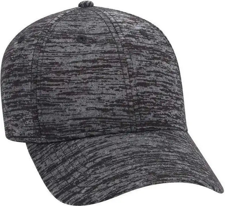 Otto 19-1232a 6 Panel Low Profile Baseball Cap - Heather Black - one Size Fits Most