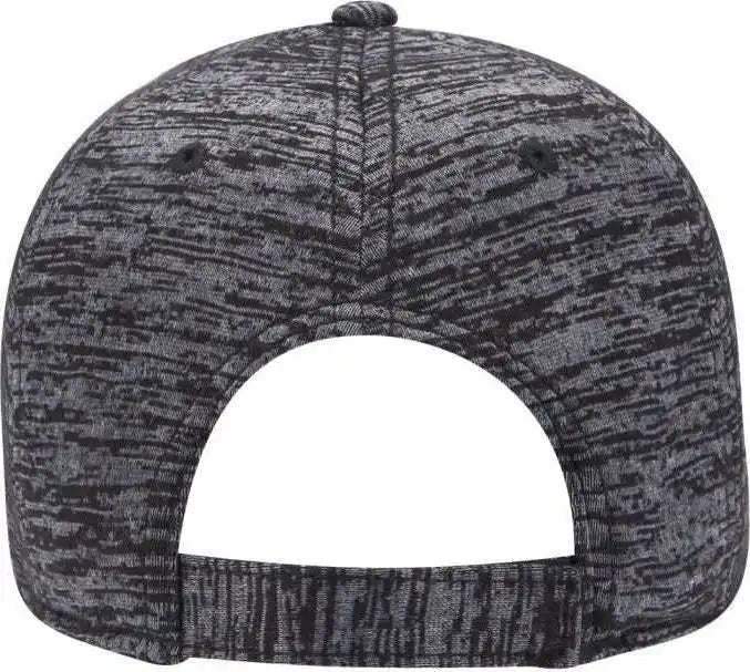 Otto 19-1232a 6 Panel Low Profile Baseball Cap - Heather Black - one Size Fits Most