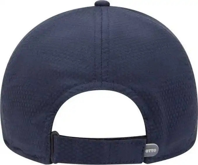 Otto 19-1253 6 Panel Low Profile Upf 50 + Cool Comfort Performance Stretchable Diamond Knit Cap - Navy - one Size Fits