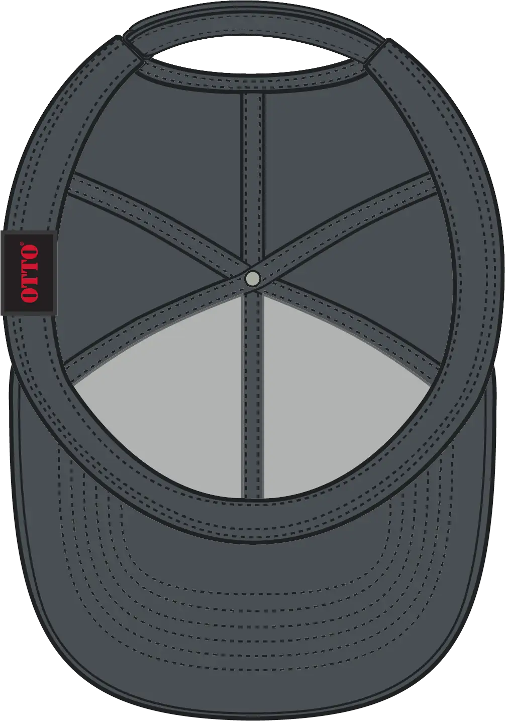 Otto 19-1253 Upf 50+ 6 Panel Low Profile Baseball Cap - Char. Gray - 1/2’’ - 7 5/8’’
