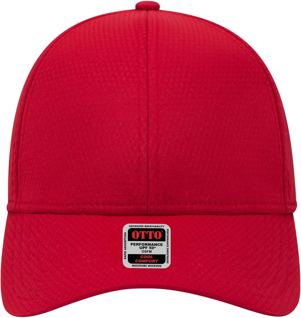 Otto 19-1253 Upf 50+ 6 Panel Low Profile Baseball Cap - Red - 1/2’’ - 7 5/8’’