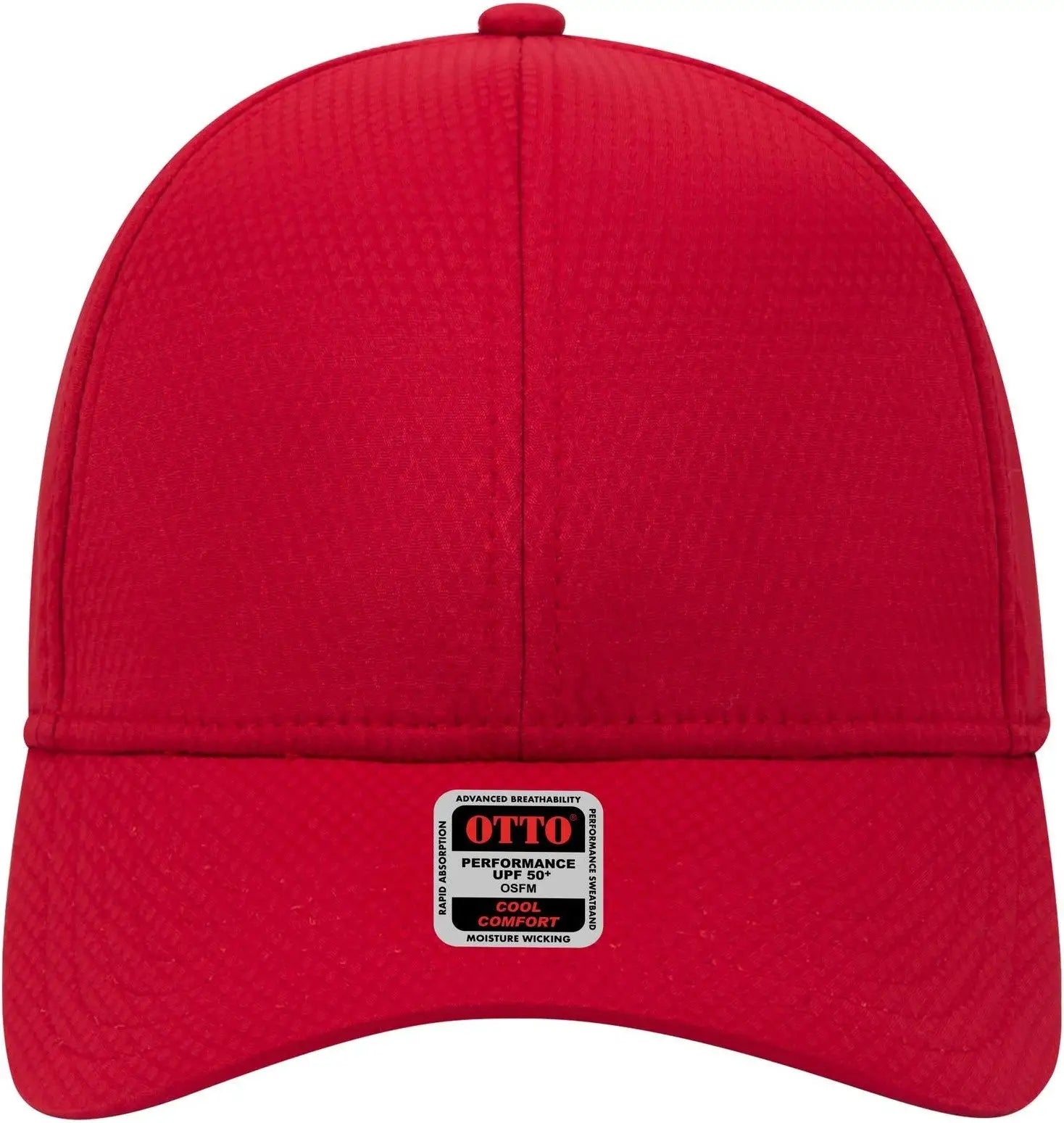 Otto 19-1253 Upf 50+ 6 Panel Low Profile Baseball Cap - Red - 1/2’’ - 7 5/8’’