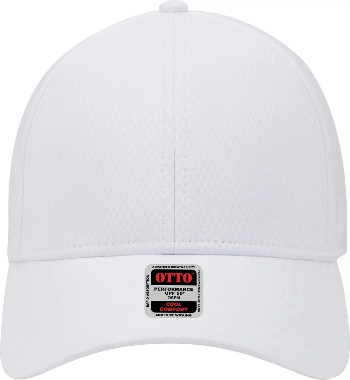 Otto 19-1253 Upf 50+ 6 Panel Low Profile Baseball Cap - White - 1/2’’ - 7 5/8’’
