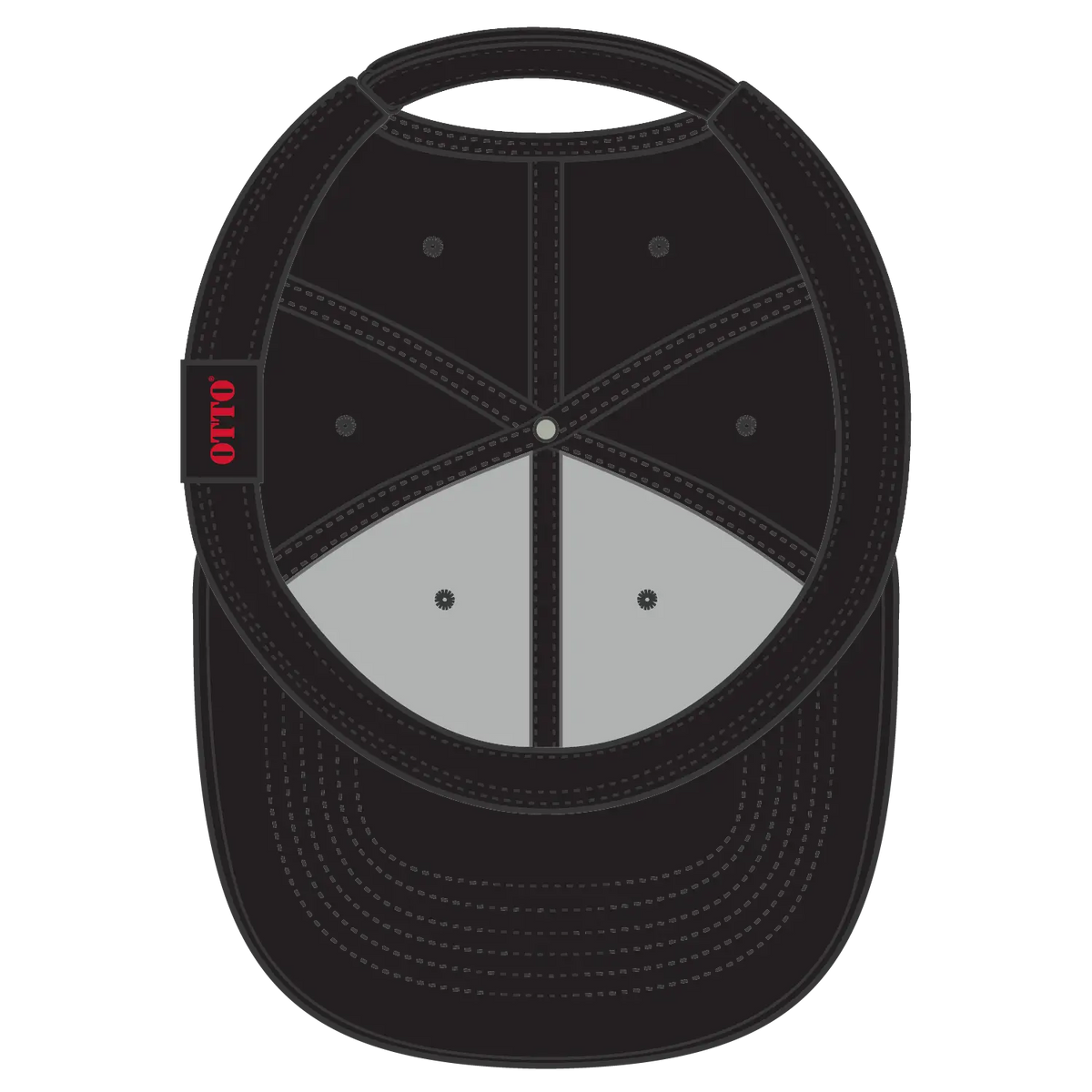 Otto 19-1256 Upf 50+ 6 Panel Low Profile Baseball Cap - Black - 7 3/8’’ - 5/8’’