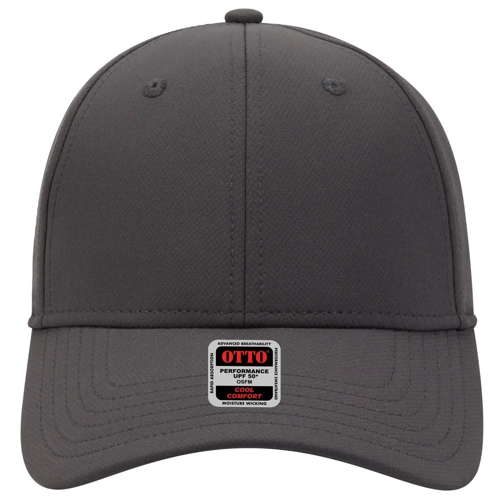 Otto 19-1256 Upf 50+ 6 Panel Low Profile Baseball Cap - Char. Gray - 7 3/8’’ - 5/8’’