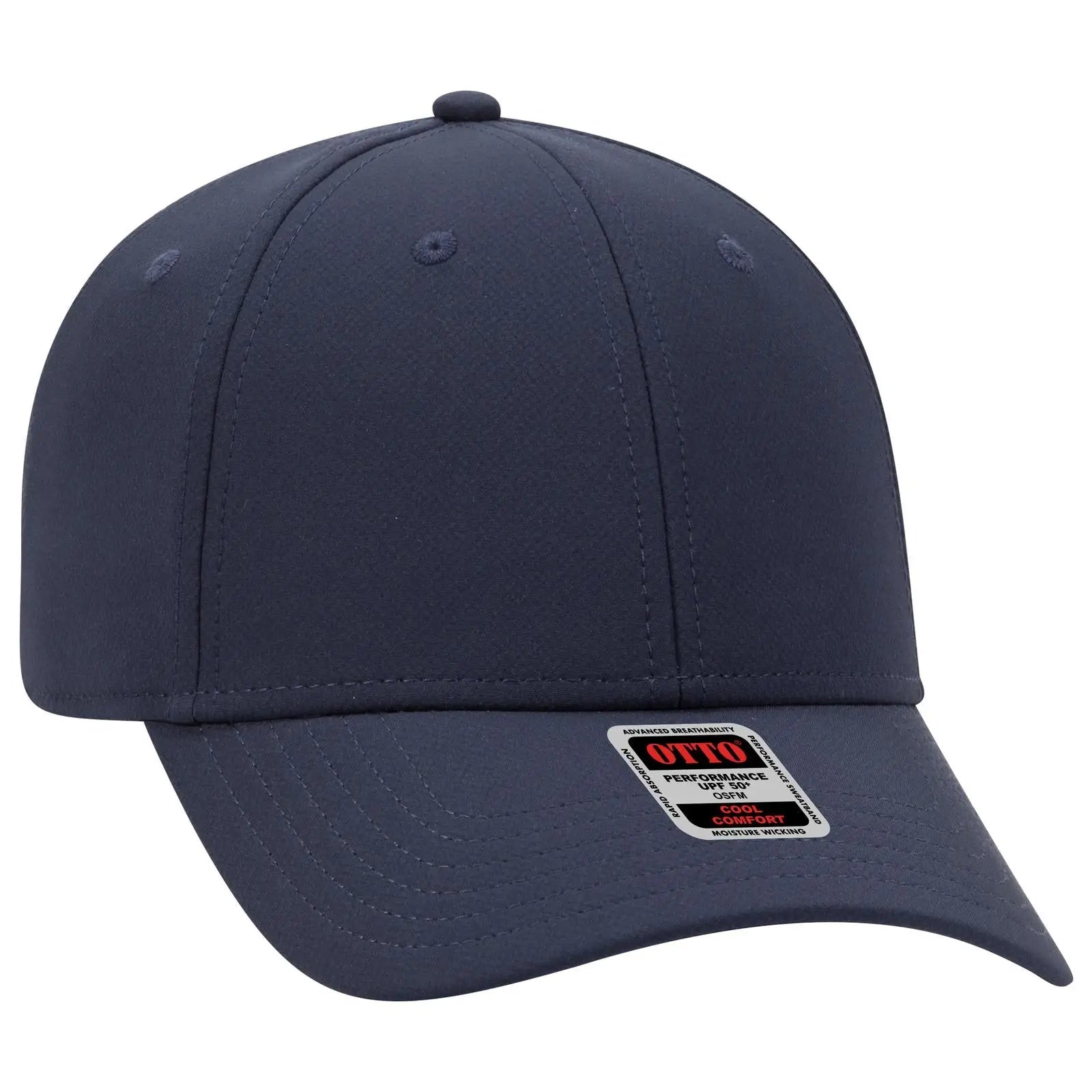 Otto 19-1256 Upf 50+ 6 Panel Low Profile Baseball Cap - Navy - 7 3/8’’ - 5/8’’