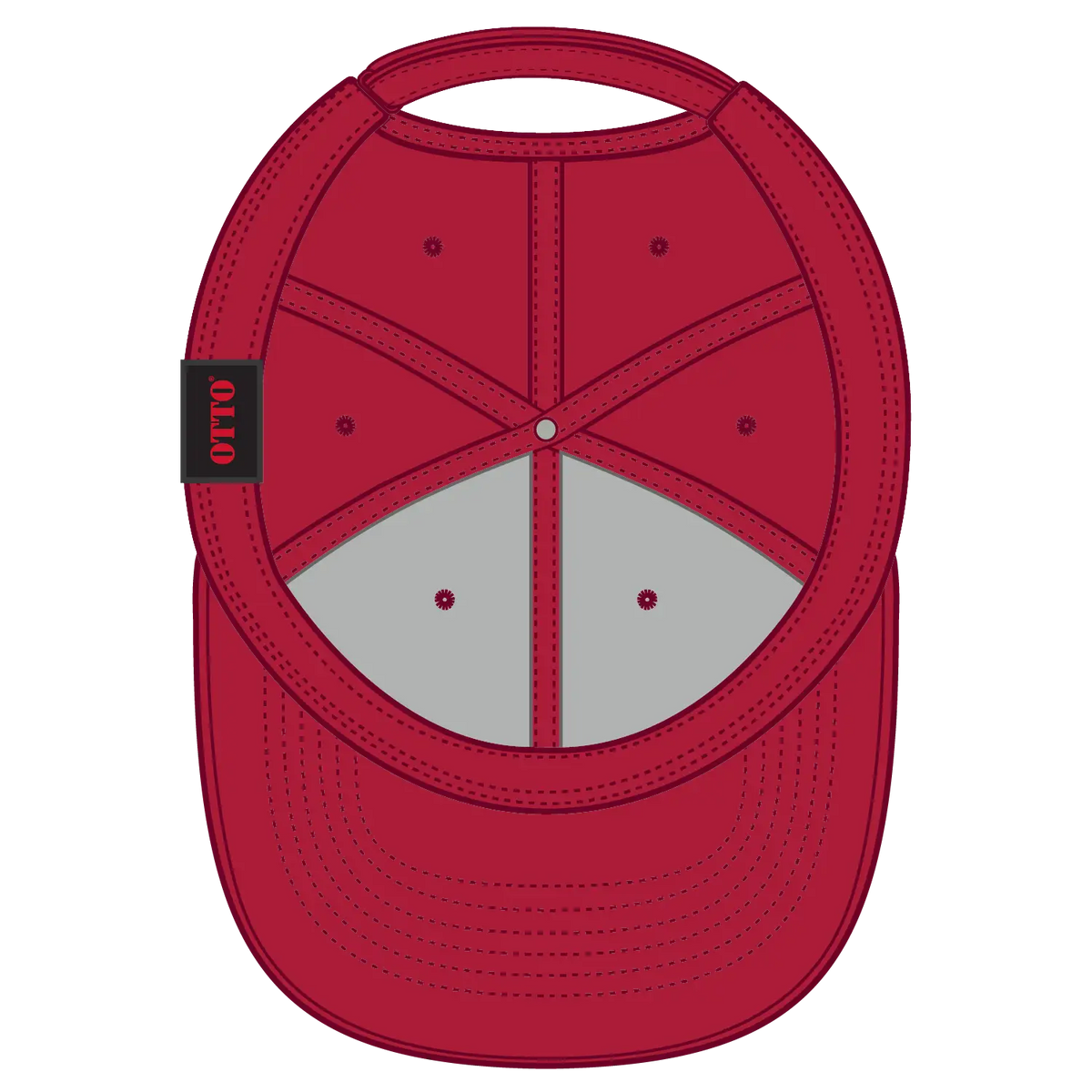 Otto 19-1256 Upf 50+ 6 Panel Low Profile Baseball Cap - Red - 7 3/8’’ - 5/8’’
