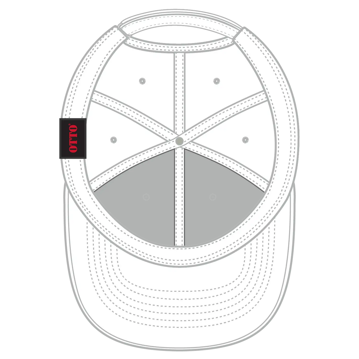 Otto 19-1256 Upf 50+ 6 Panel Low Profile Baseball Cap - White - 7 3/8’’ - 5/8’’