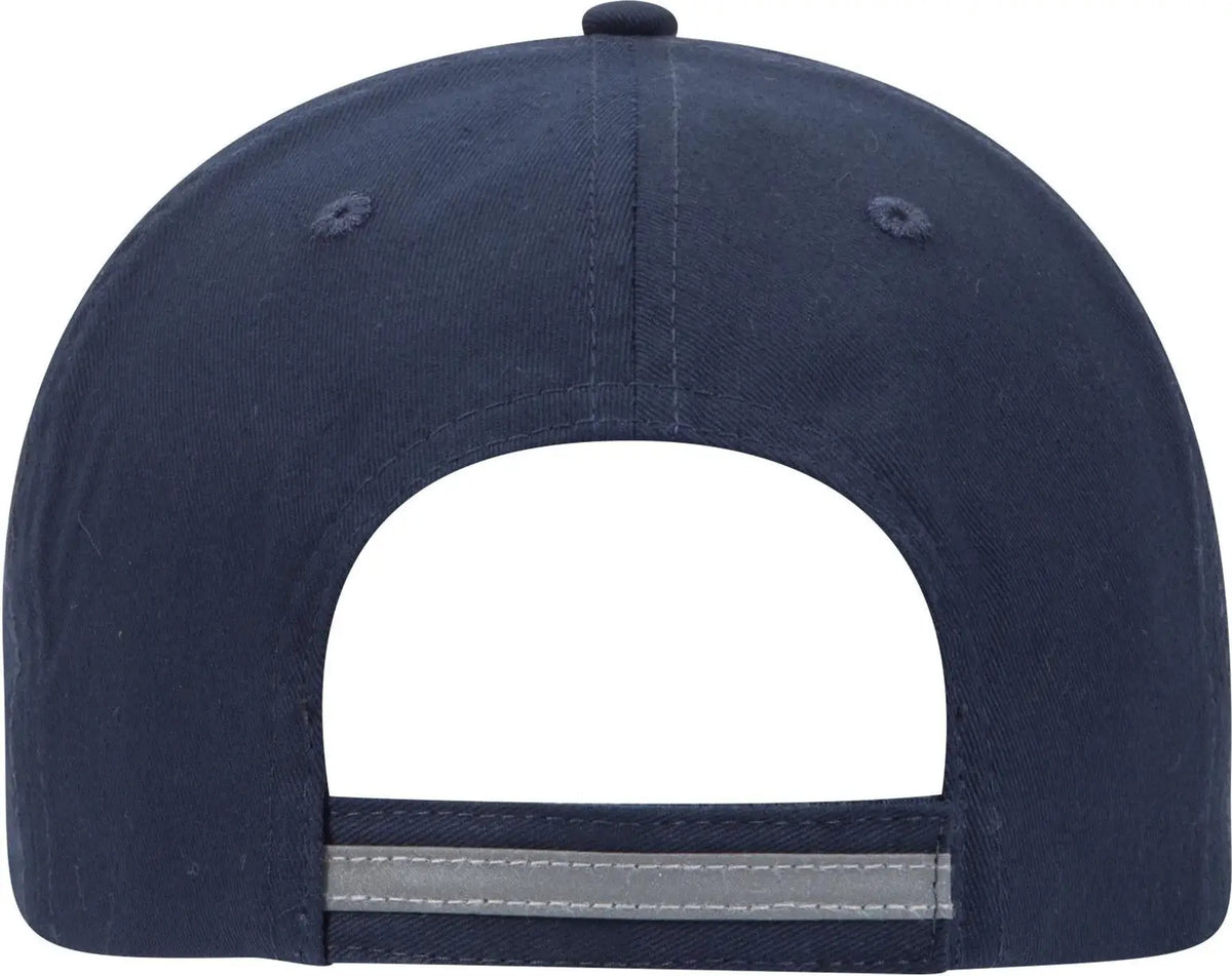 Otto 19-1261 Reflective 6 Panel Low Profile Baseball Cap - Navy - 1/2’’ - 7 5/8’’