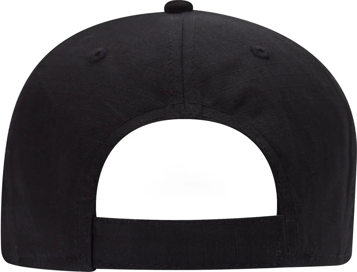 Otto 19-1266 6 Panel Low Profile Baseball Cap - Black - 1/2’’ - 7 5/8’’