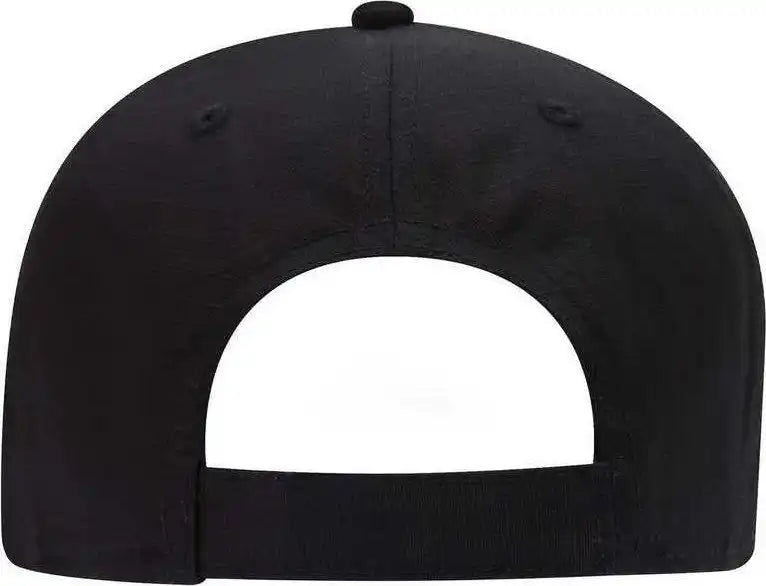 Otto 19-1266 6 Panel Low Profile Baseball Cap - Black - one Size Fits Most
