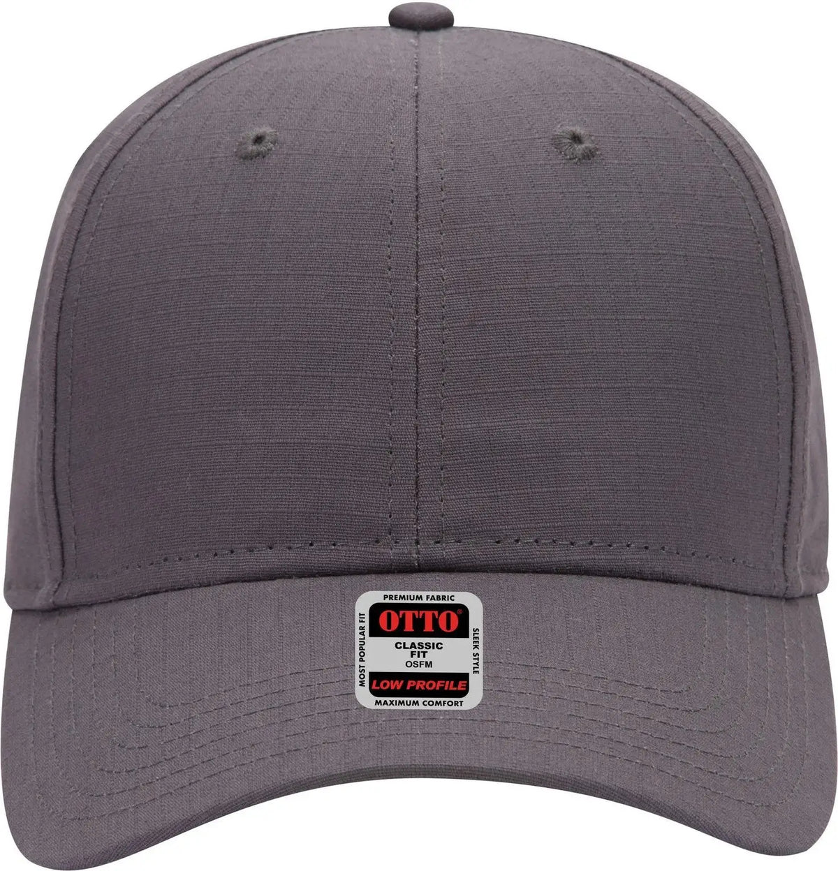 Otto 19-1266 6 Panel Low Profile Baseball Cap - Char. Gray - 1/2’’ - 7 5/8’’