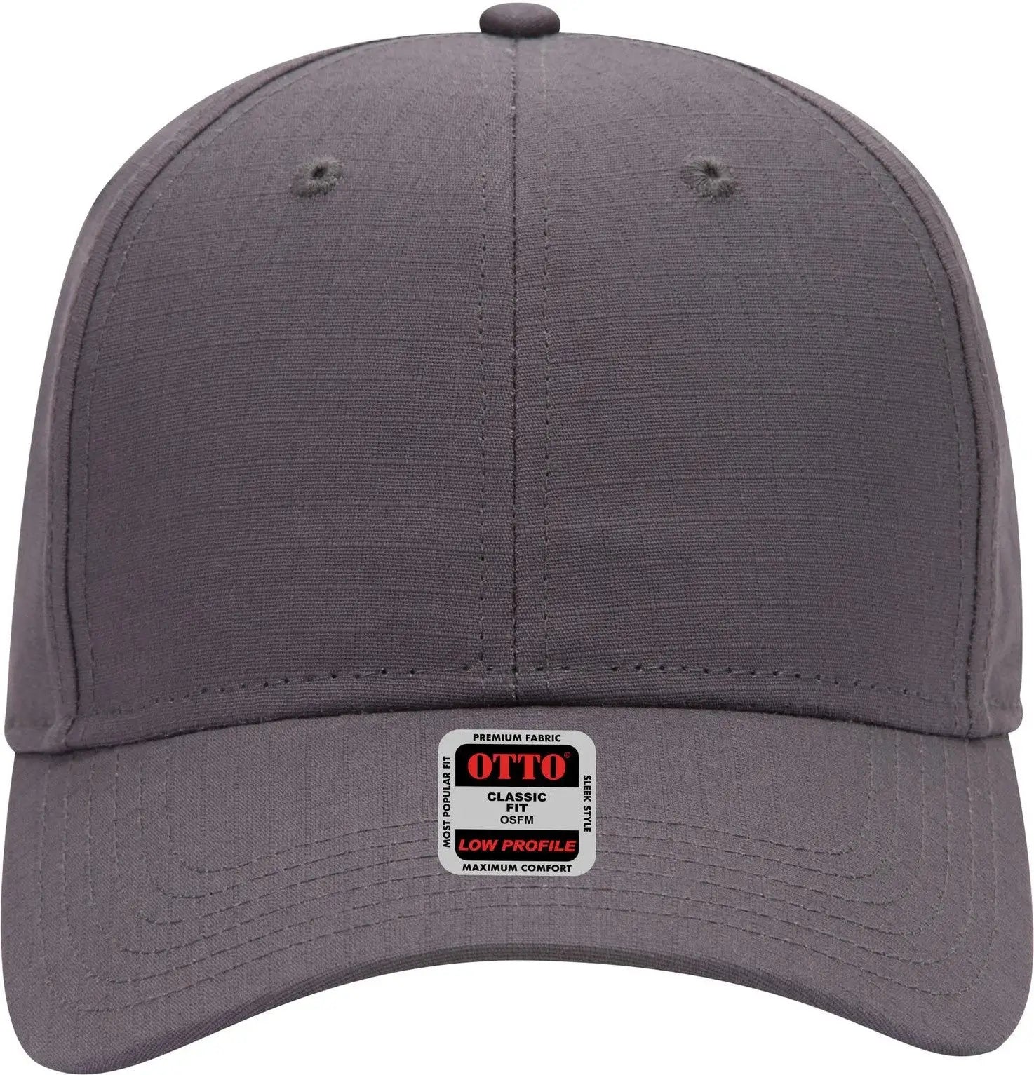 Otto 19-1266 6 Panel Low Profile Baseball Cap - Char. Gray - 1/2’’ - 7 5/8’’