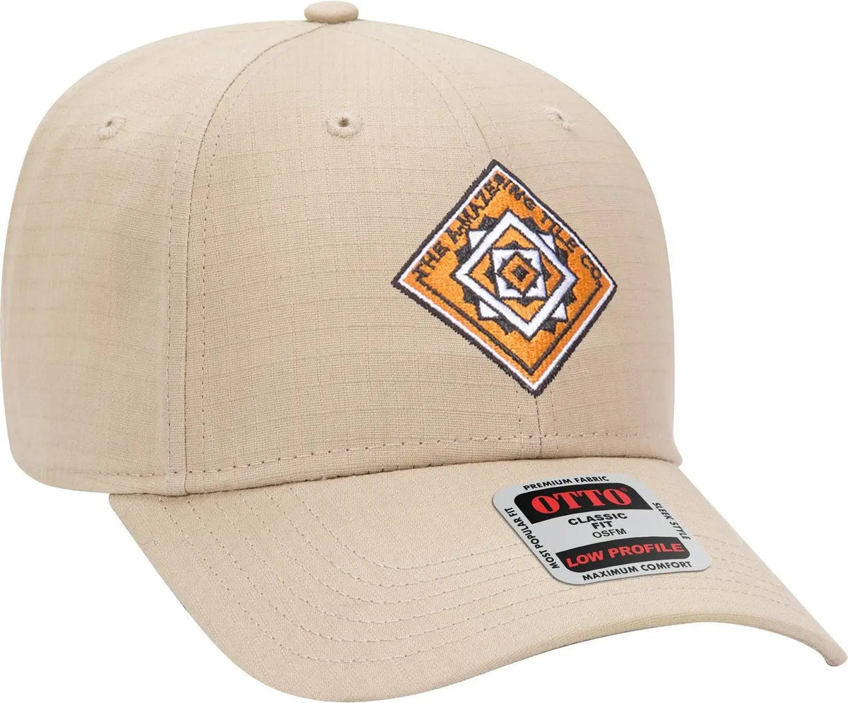 Otto 19-1266 6 Panel Low Profile Baseball Cap - Khaki - 1/2’’ - 7 5/8’’