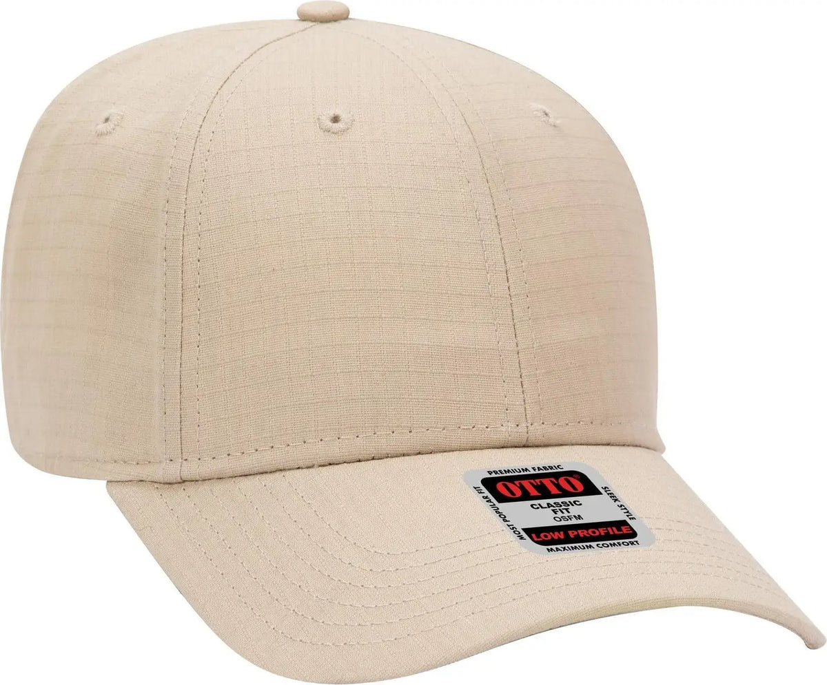 Otto 19-1266 6 Panel Low Profile Baseball Cap - Khaki - 1/2’’ - 7 5/8’’