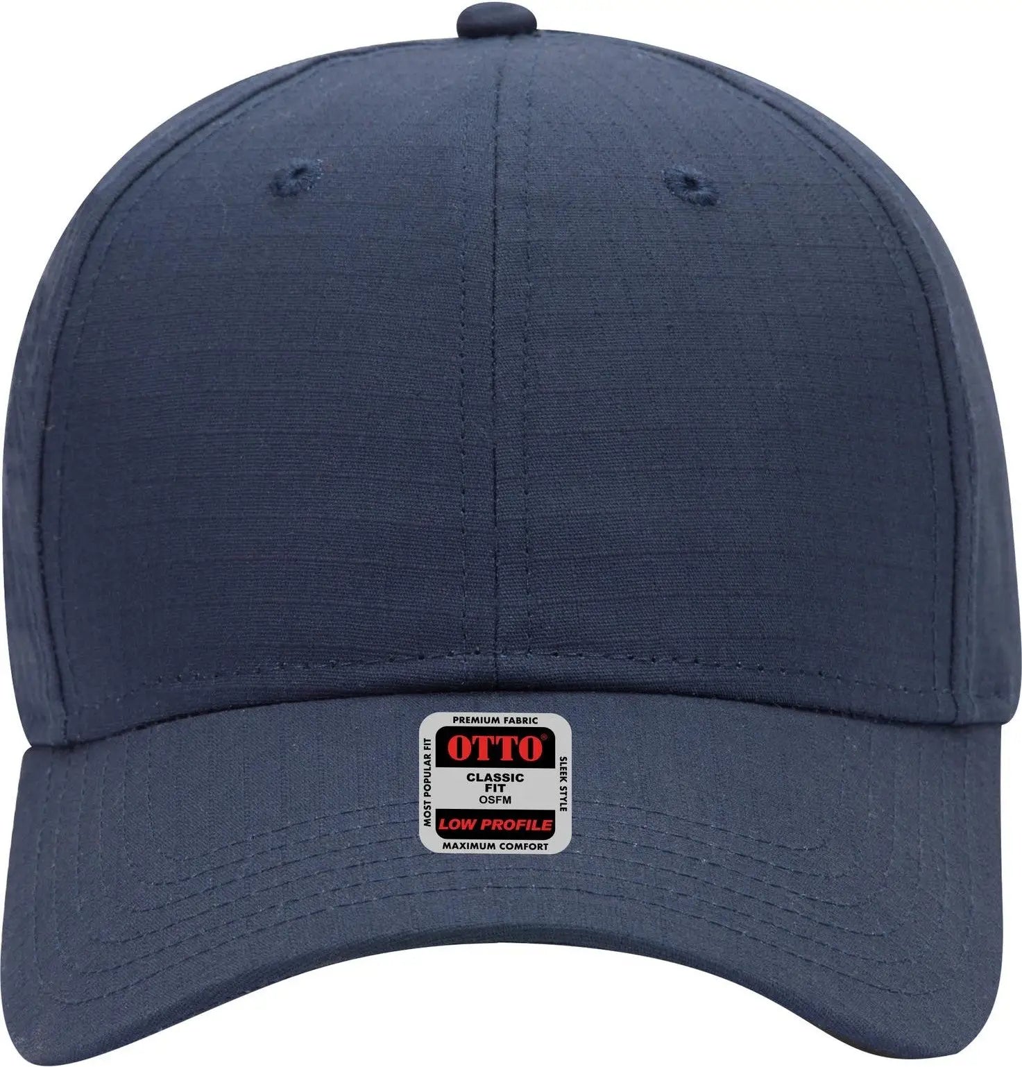 Otto 19-1266 6 Panel Low Profile Baseball Cap - Navy - 1/2’’ - 7 5/8’’