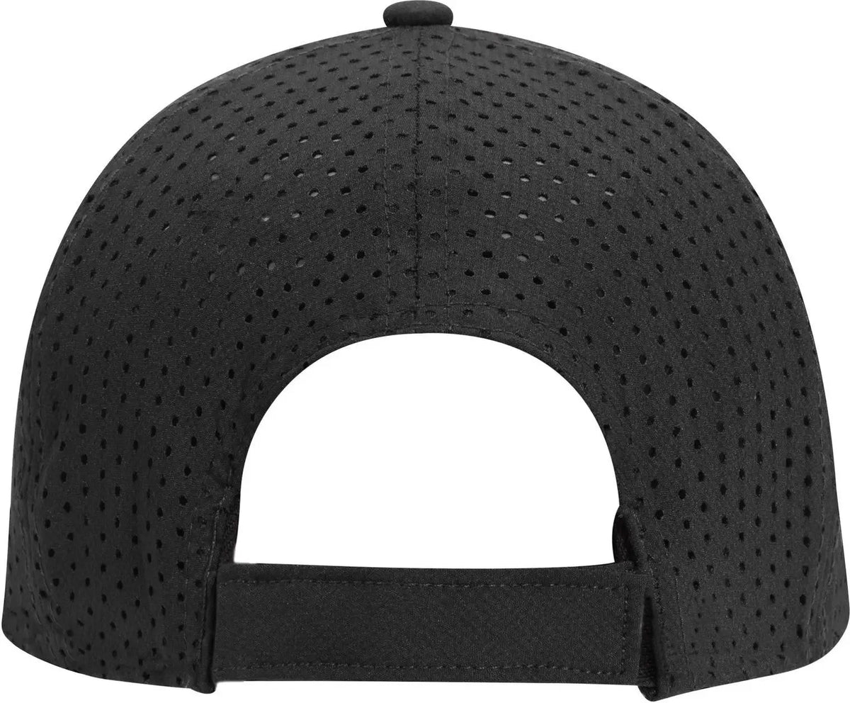 Otto 19-1275 6 Panel Low Profile Baseball Cap - Black - 1/2’’ - 7 5/8’’