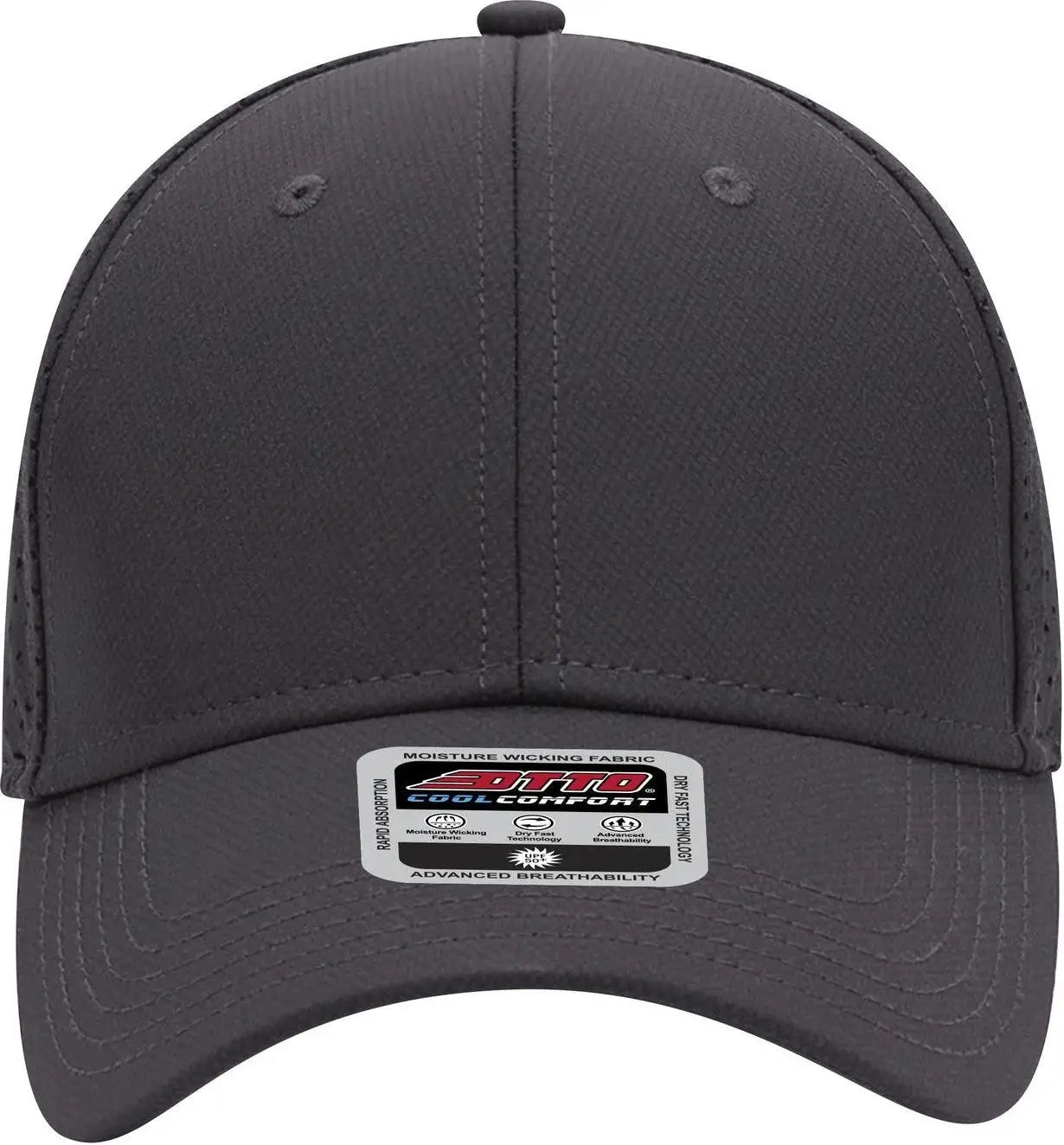 Otto 19-1275 6 Panel Low Profile Baseball Cap - Char. Gray - 1/2’’ - 7 5/8’’