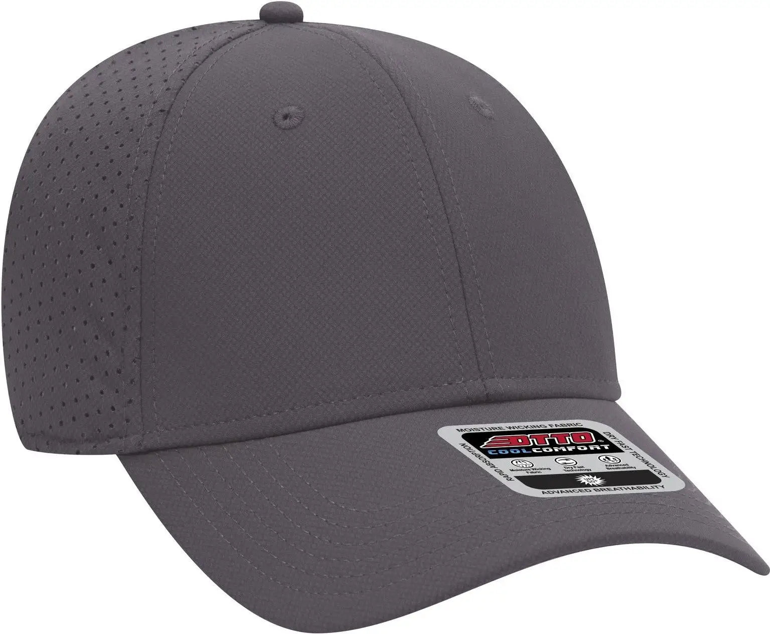 Otto 19-1275 6 Panel Low Profile Baseball Cap - Char. Gray - 1/2’’ - 7 5/8’’