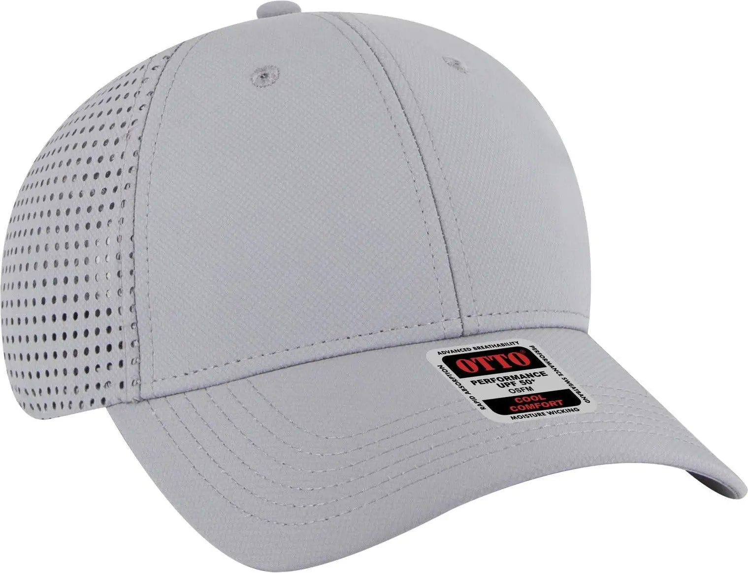 Otto 19-1275 6 Panel Low Profile Baseball Cap - Gray
