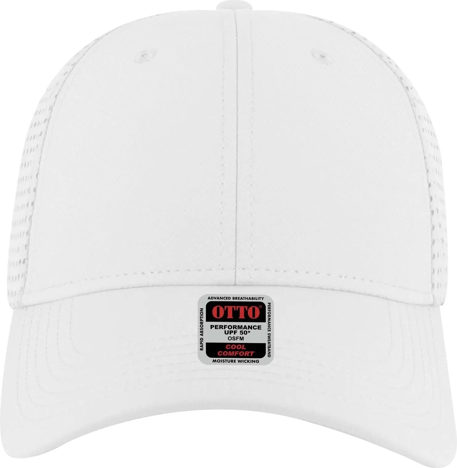 Otto 19-1275 6 Panel Low Profile Baseball Cap - White - 1/2’’ - 7 5/8’’