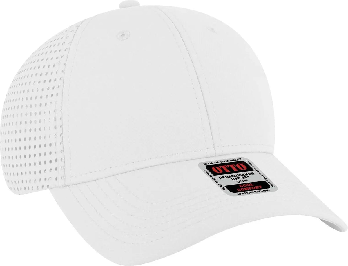 Otto 19-1275 6 Panel Low Profile Baseball Cap - White - 1/2’’ - 7 5/8’’