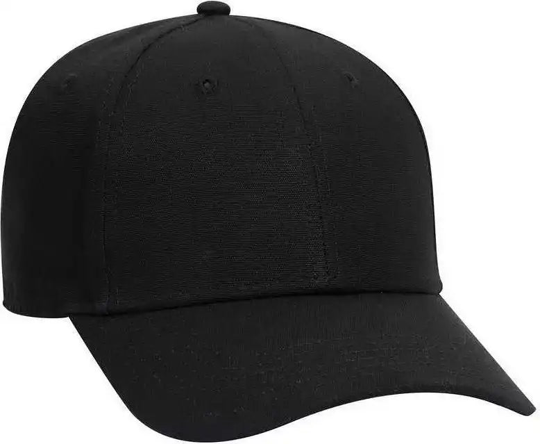 Otto 19-1277 6 Panel Low Profile Baseball Cap - Black - one Size Fits Most