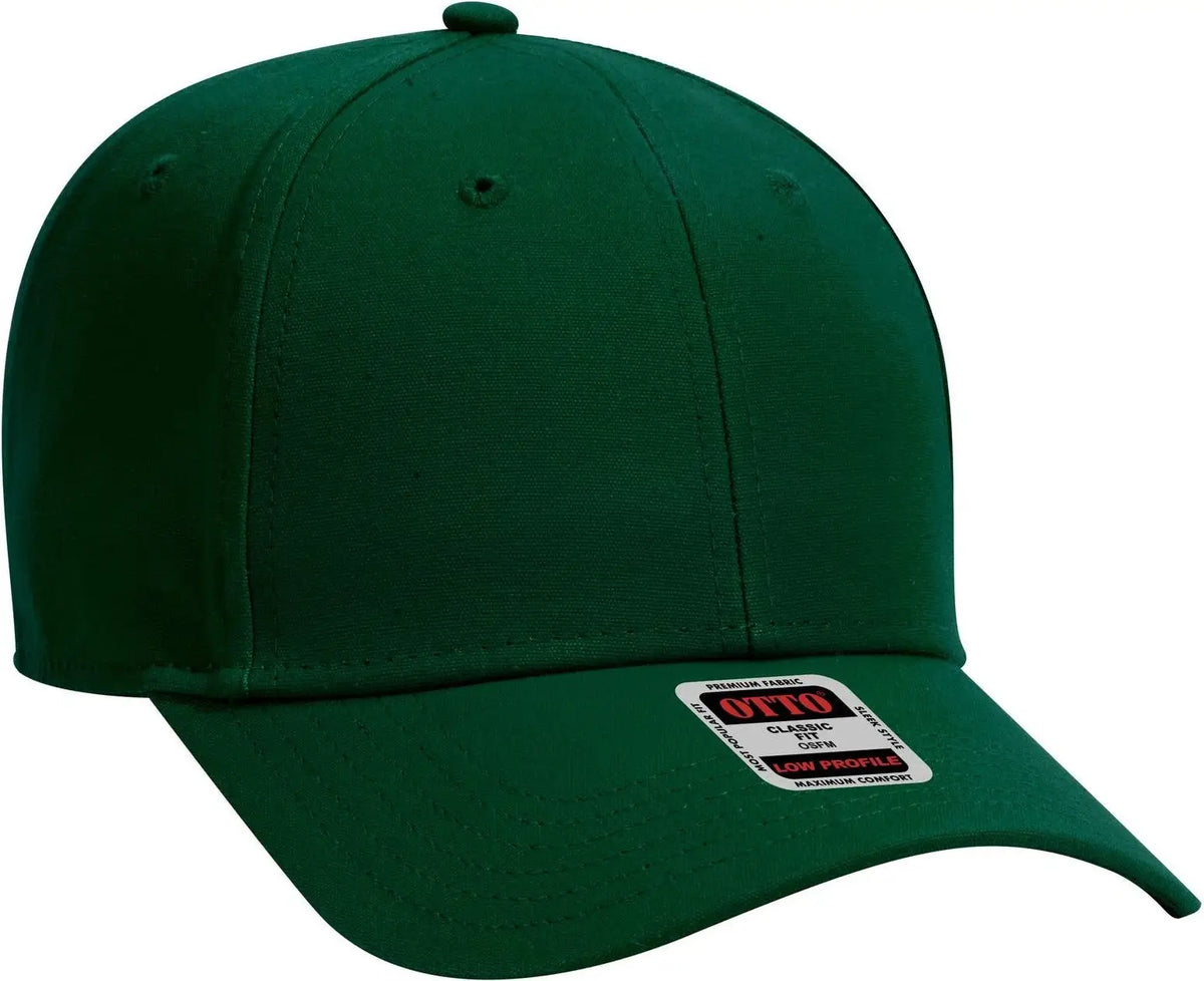 Otto 19-1277 6 Panel Low Profile Baseball Cap - Dk. Green - 1/2’’ - 7 5/8’’