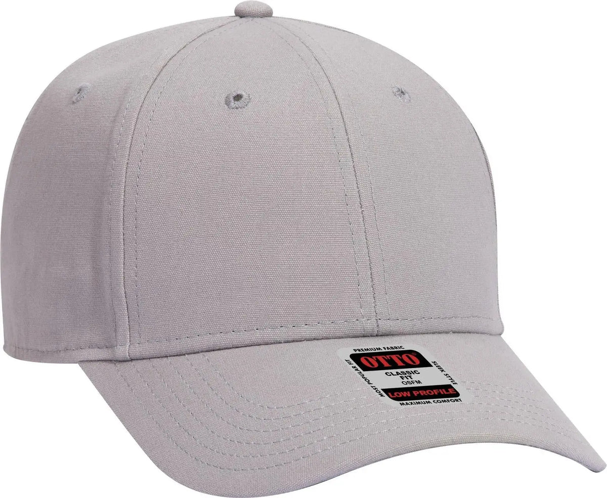 Otto 19-1277 6 Panel Low Profile Baseball Cap - Gray - 1/2’’ - 7 5/8’’