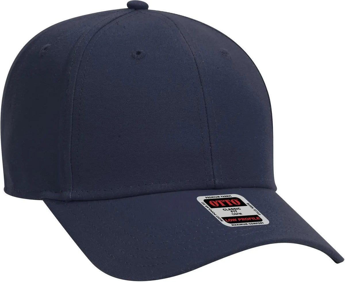 Otto 19-1277 6 Panel Low Profile Baseball Cap - Navy - 1/2’’ - 7 5/8’’