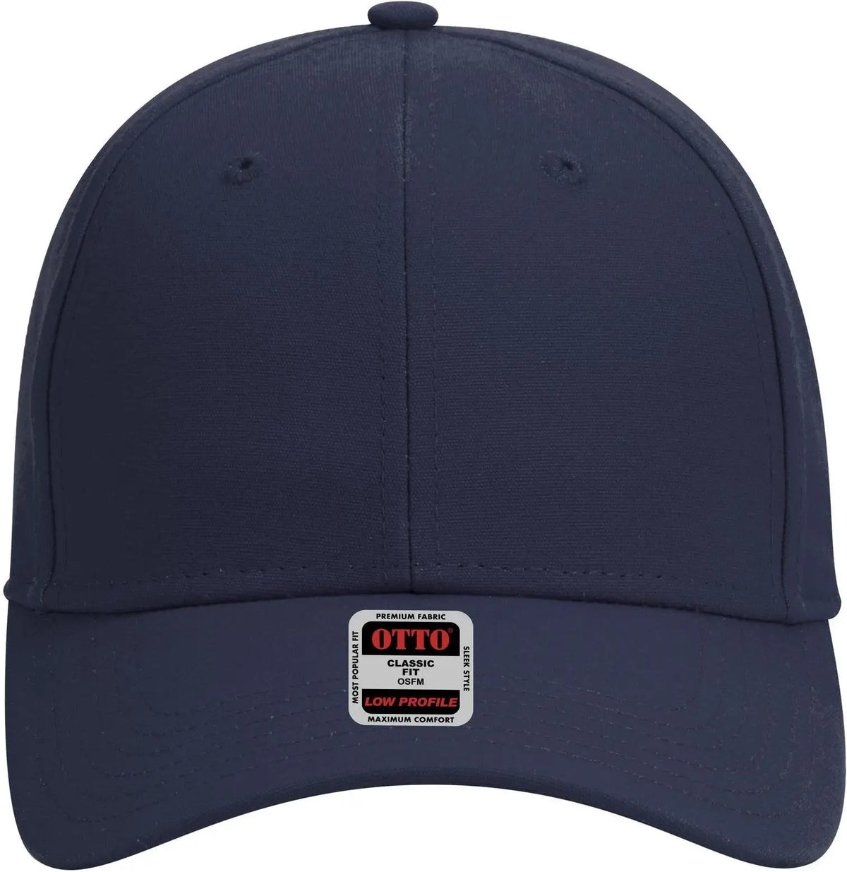Otto 19-1277 6 Panel Low Profile Baseball Cap - Navy - 1/2’’ - 7 5/8’’