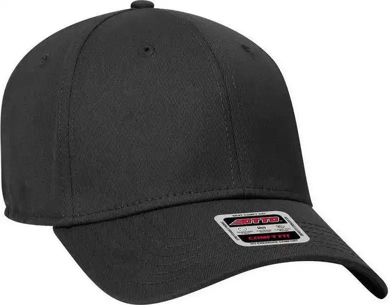 Otto 19-1283 Comfy Fit 6 Panel Low Profile Baseball Cap - Black - one Size Fits Most