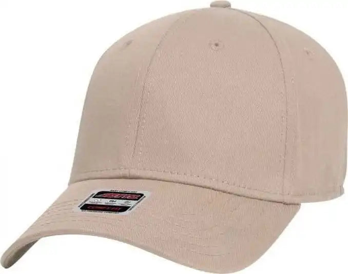 Otto 19-1283 Comfy Fit 6 Panel Low Profile Baseball Cap - Khaki - one Size Fits Most