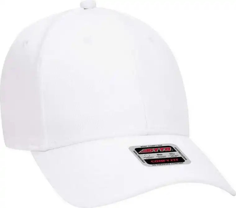 Otto 19-1283 Comfy Fit 6 Panel Low Profile Baseball Cap - White - one Size Fits Most