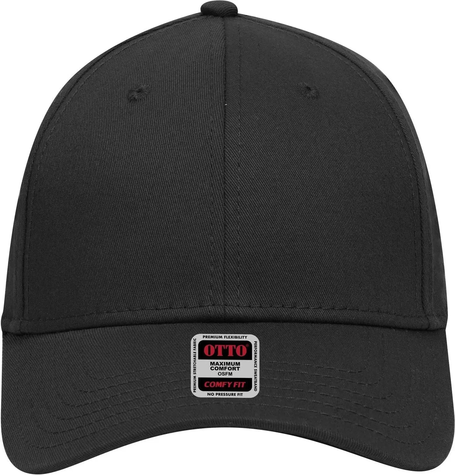 Otto 19-1283 ?Otto Comfy Fit’ 6 Panel Low Profile Baseball Cap - Black - 1/2’’ - 7 5/8’’