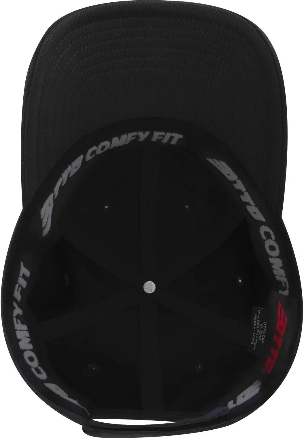 Otto 19-1284 ?Otto Comfy Fit’ 6 Panel Low Profile Baseball Cap - Black - 1/2’’ - 7 5/8’’