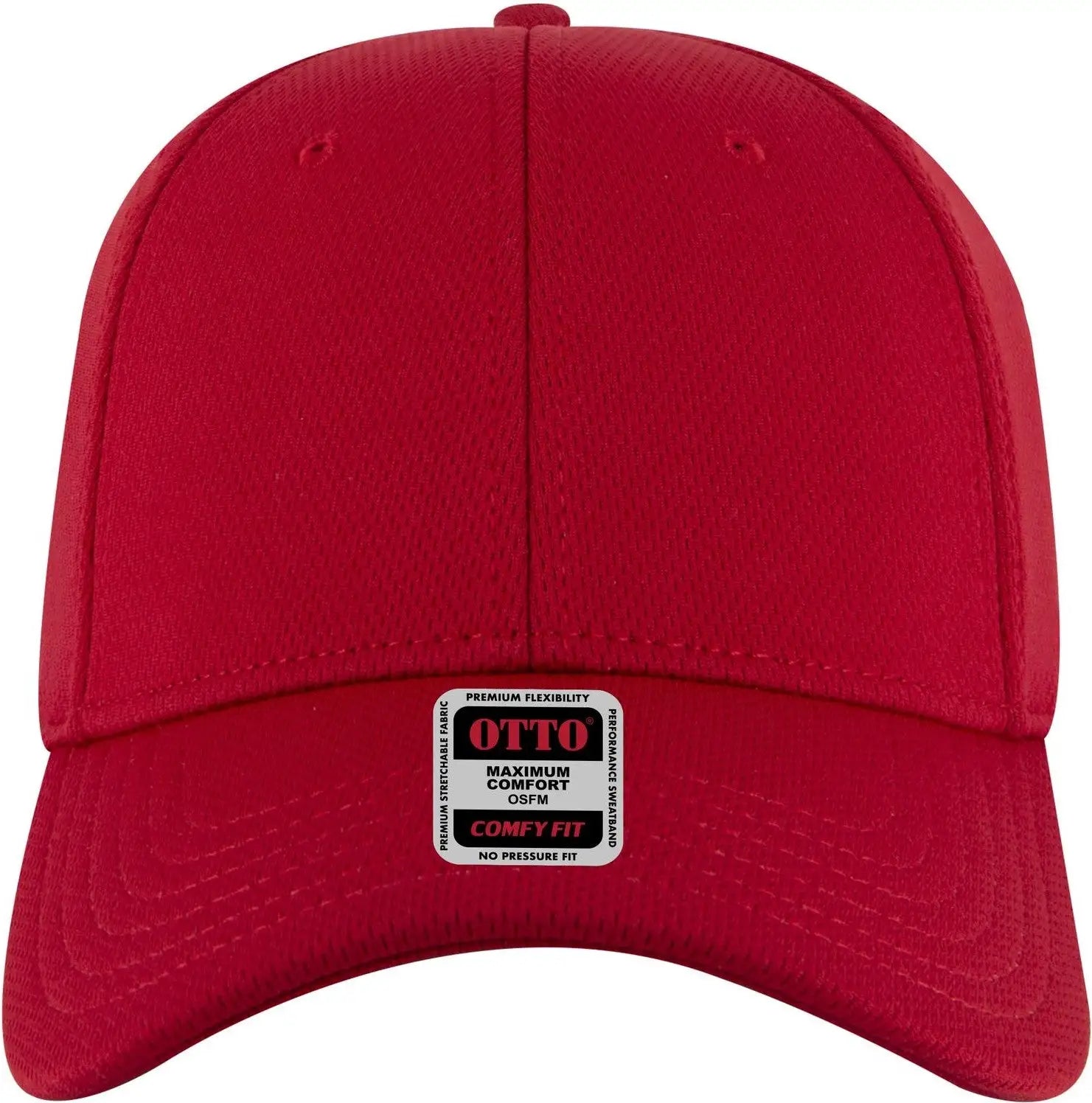 Otto 19-1284 ?Otto Comfy Fit’ 6 Panel Low Profile Baseball Cap - Red - 1/2’’ - 7 5/8’’