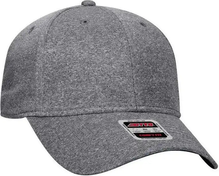 Otto 19 1285 Comfy Fit 6 Panel Low Profile Baseball Cap Heather Black / one Size Fits Most