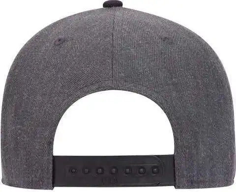 Otto 19 1289 6 Panel Low Profile Baseball Cap Black Heather / one Size Fits Most